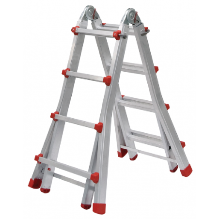 Escada Aluminio Multi Flexivel 2,72mt 4x5 Degraus Flux